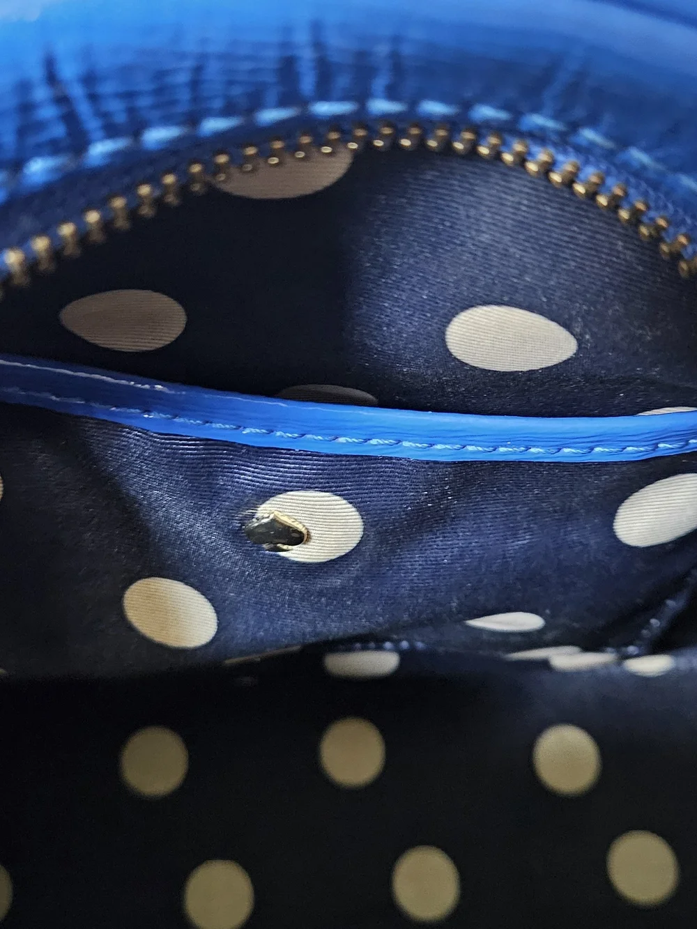 kate spade Bright Blue Patent Dome Satchel